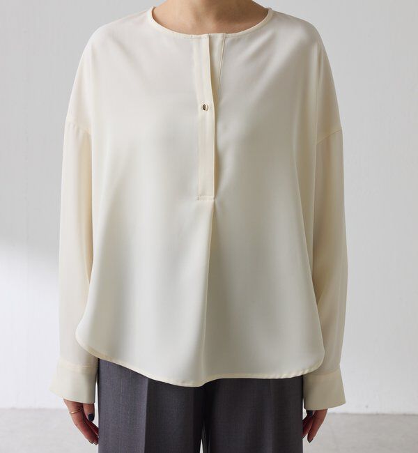  「スキッパーオーバーブラウス」|シャツ・ブラウス|