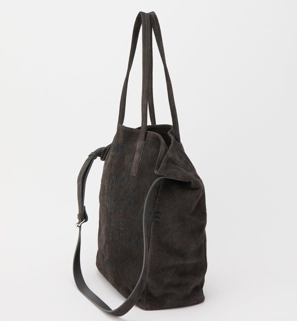  「ステンシルデザインスエード2WAYトートバッグ」|トートバッグ|