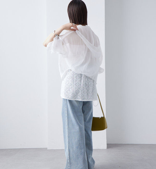  「シアーフーディーシャツ」|シャツ・ブラウス|