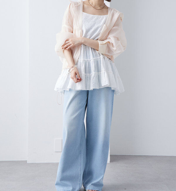  「シアーフーディーシャツ」|シャツ・ブラウス|