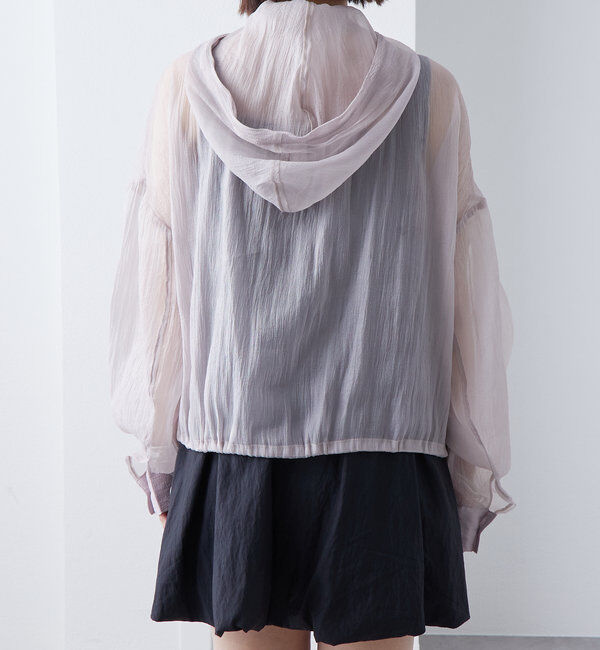  「シアーフーディーシャツ」|シャツ・ブラウス|