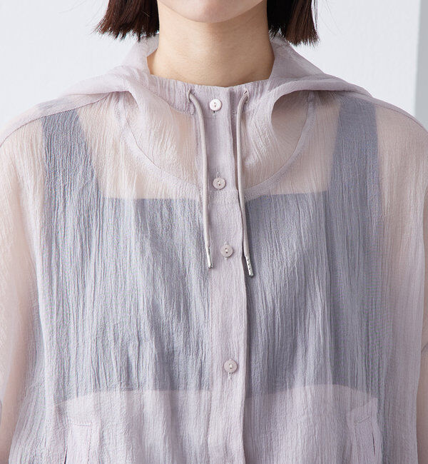  「シアーフーディーシャツ」|シャツ・ブラウス|
