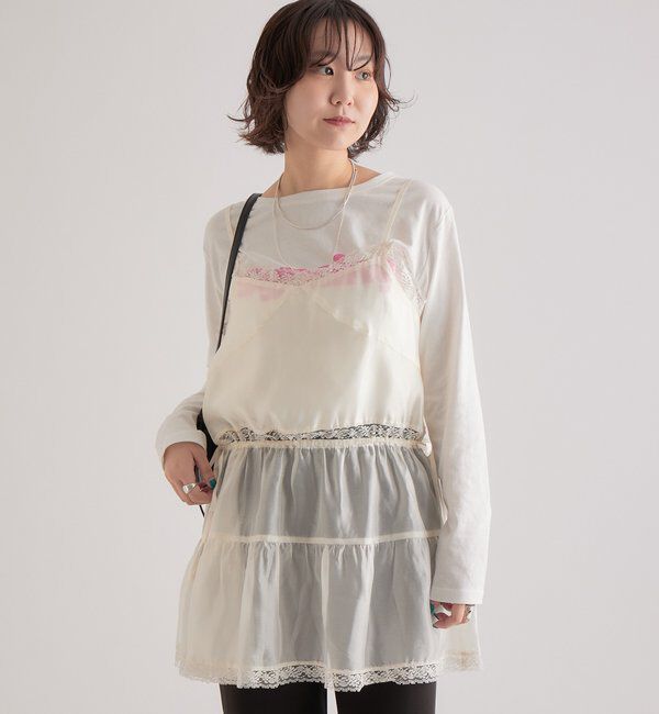  「シアーレースキャミチュニック」|シャツ・ブラウス|