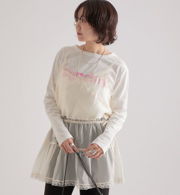  「シアーレースキャミチュニック」|シャツ・ブラウス|