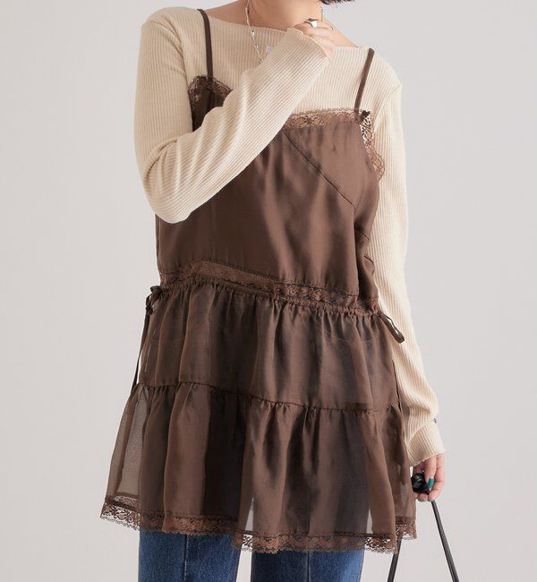  「シアーレースキャミチュニック」|シャツ・ブラウス|