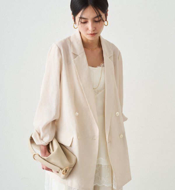  「リネンライクシアージャケット」|ベスト・ジレ|