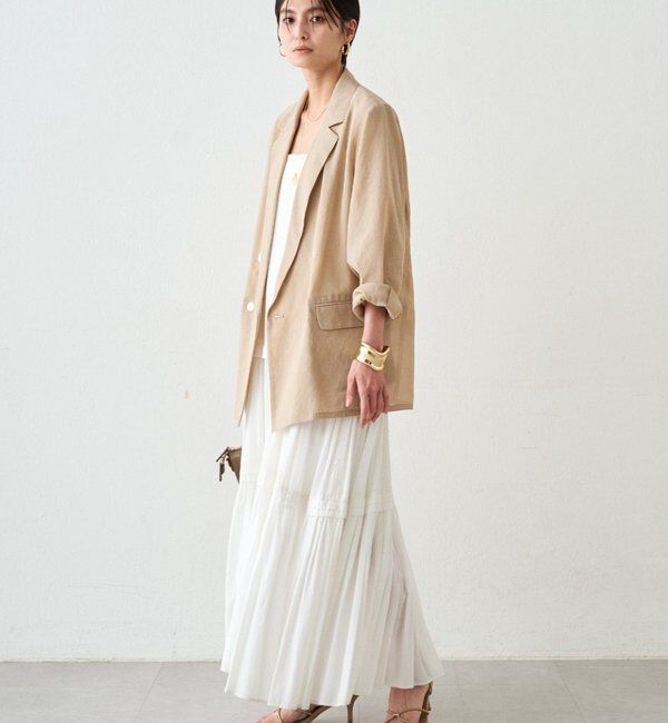  「リネンライクシアージャケット」|ベスト・ジレ|