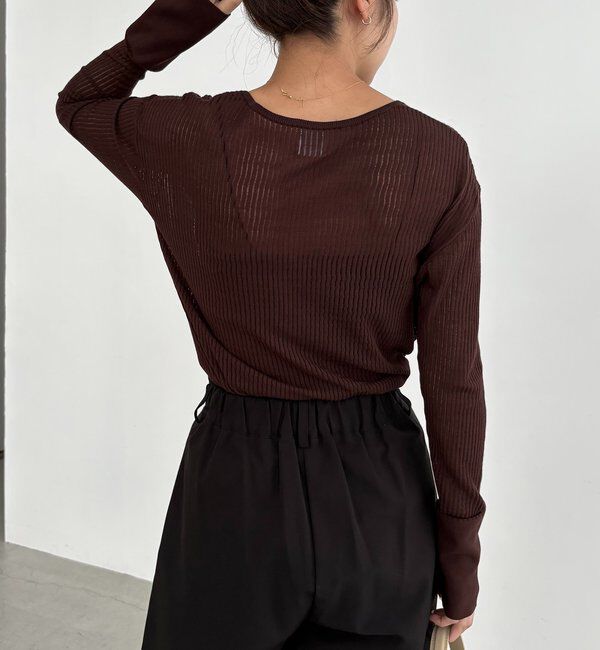  「〈C.L〉シアーヘンリーニット」|ニット・セーター|