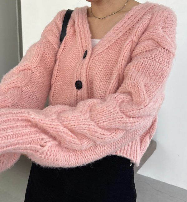  「BIGケーブルカーディガン」|カーディガン|