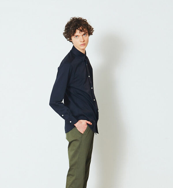 ABAHOUSE「【FLEX SHIRTS】36ゲージ コンパクトシルキー ギンガムチェックシャツ」|シャツ・ブラウス|