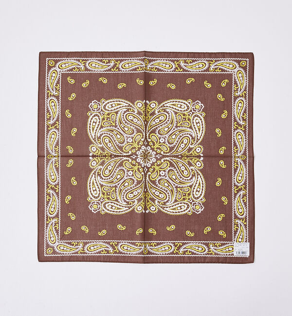 ABAHOUSE「ペイズリーハンカチ」|ハンカチ|ブラウン