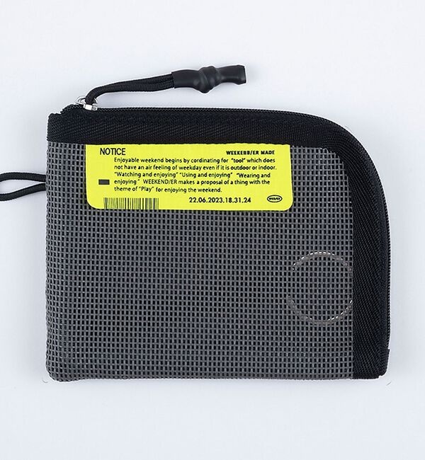 ABAHOUSE「【WEEKEND(ER)/ウィークエンダー】ＰＶＣ MESH MULTICASE」|ポーチ|チャコールグレー