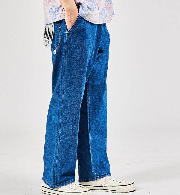 ABAHOUSE「【LEE/リー】 リラックスワイドパンツ FLeeasy/フリージー LM580」|デニム|