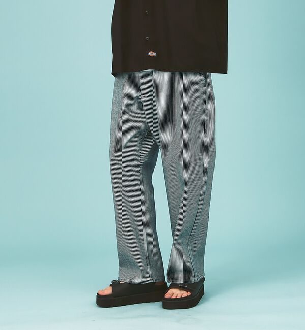 ABAHOUSE「【LEE/リー】 リラックスワイドパンツ FLeeasy/フリージー LM580」|デニム|ストライプ