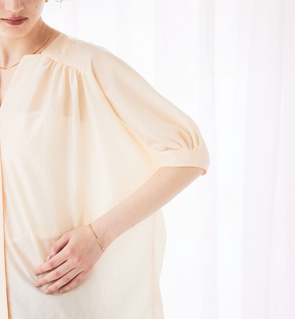 Rouge vif「ギャザーショートシャツ」|シャツ・ブラウス|