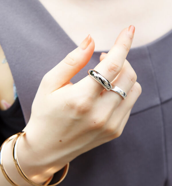 Rouge vif「【sauvage peau】チャンキーリング / ハートリング / ボリュームリ」|リング|シルバー