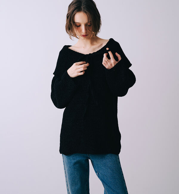 SELFIST「2wayショルダー マシュマロニット」|ニット・セーター|