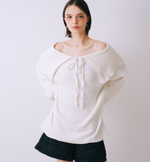 SELFIST「2wayショルダー マシュマロニット」|ニット・セーター|