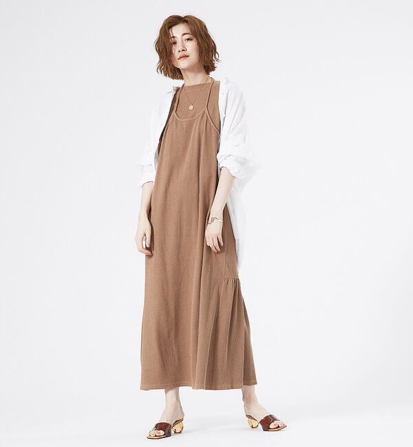 abahouse mavie「【大人のいちまんワンピ】カットリブレイヤード風ワンピ」|ワンピース|