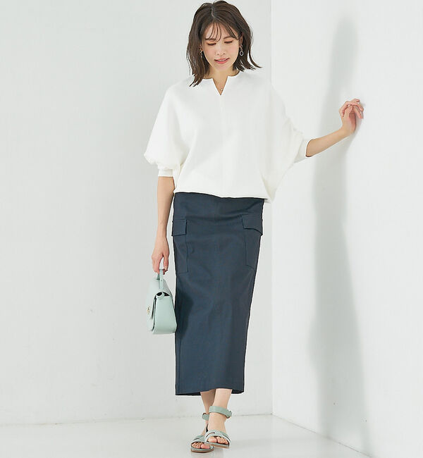 abahouse mavie「ライトダンボールドルマンプルオーバー」|スウェット・ジャージ|