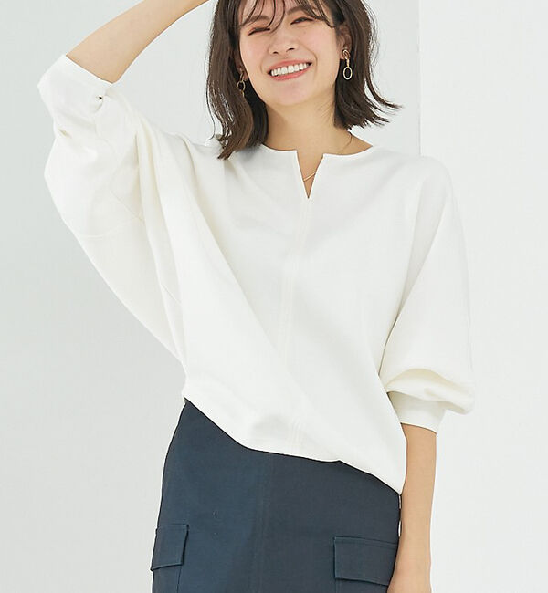 abahouse mavie「ライトダンボールドルマンプルオーバー」|スウェット・ジャージ|