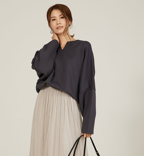 abahouse mavie「ライトダンボールドルマンプルオーバー」|スウェット・ジャージ|