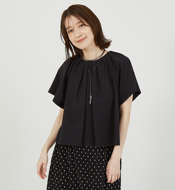 abahouse mavie「タックフレアーショートプルオーバー」|Tシャツ・カットソー|