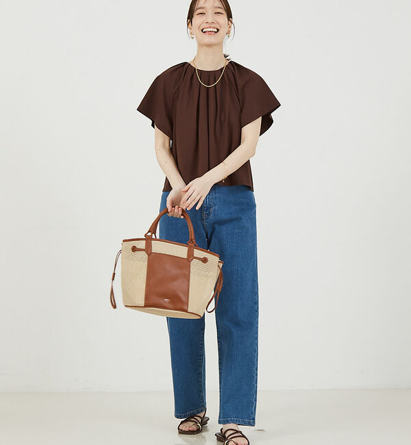 abahouse mavie「タックフレアーショートプルオーバー」|Tシャツ・カットソー|