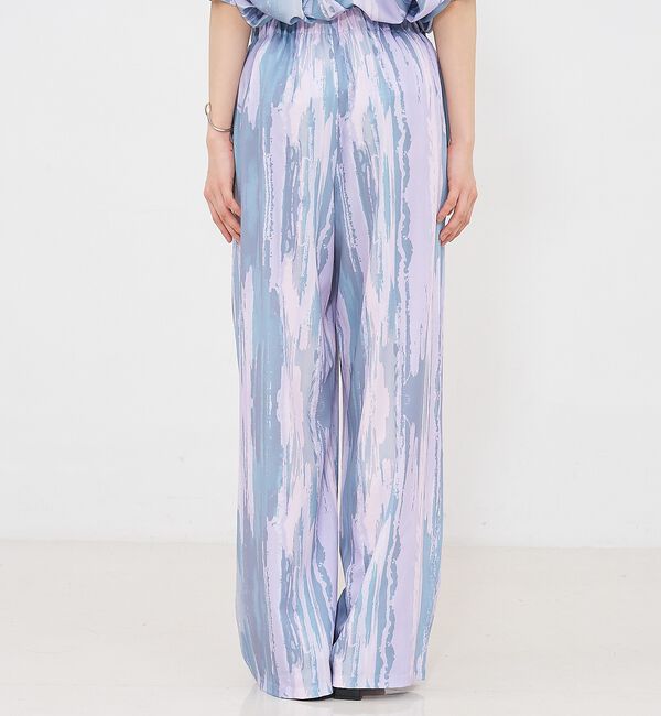 NOMINE「【セットアップ対応】ペイント柄 ドロストコード タックパンツ【予約】」|その他|