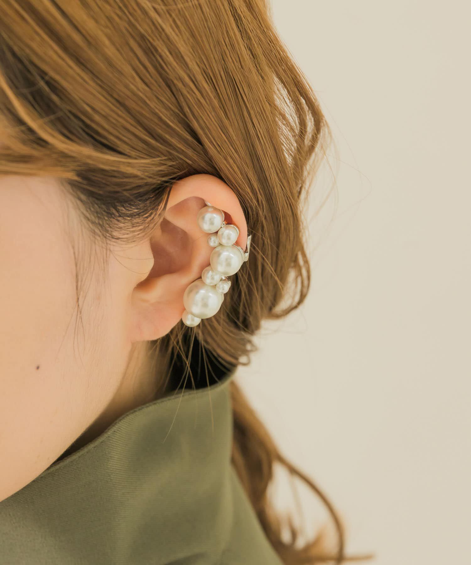 SMELLY「ランダムパールカタミミイヤリング」|イヤリング|