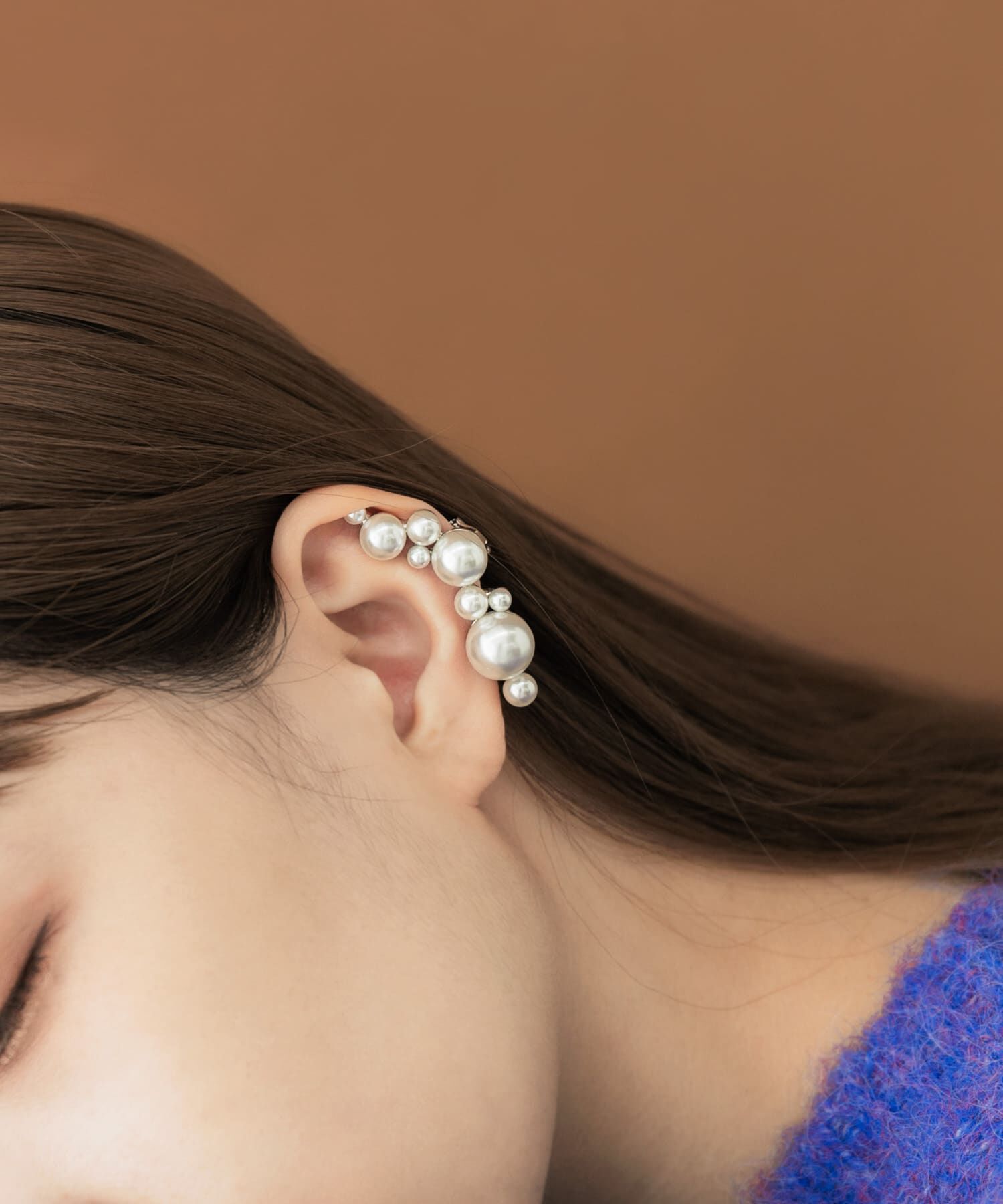 SMELLY「ランダムパールカタミミイヤリング」|イヤリング|