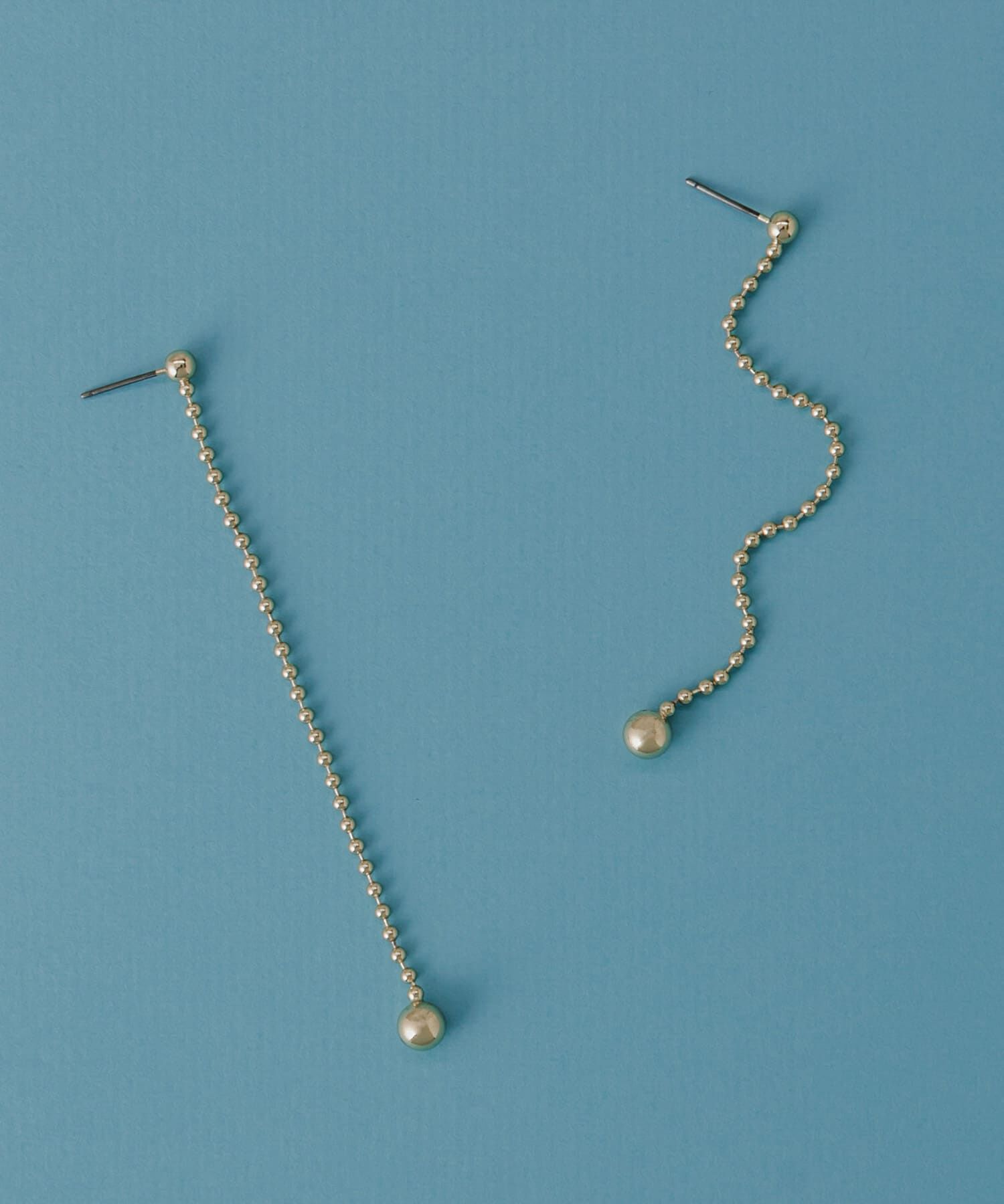 SMELLY「ボールチェーンロングピアス」|ピアス|