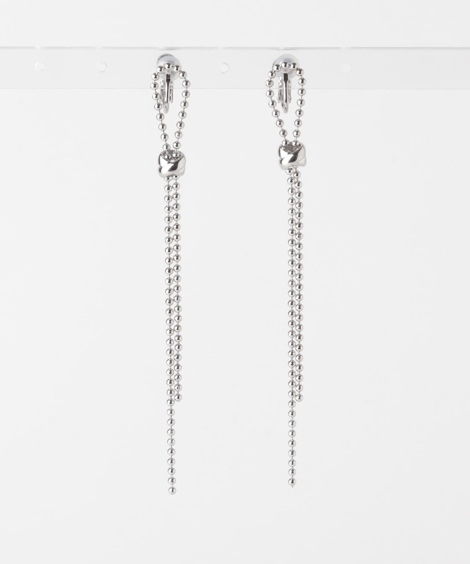 SMELLY「ボールロングチェーンイヤリング」|イヤリング|