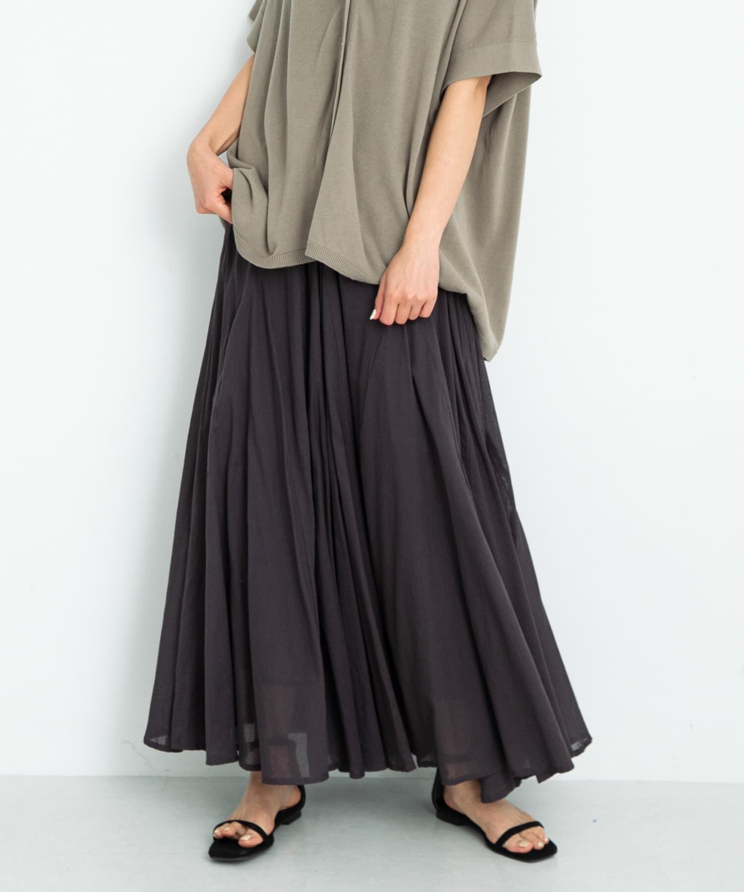 Sonny Label 「エアリーコットンボイルフレアスカート」|スカート|