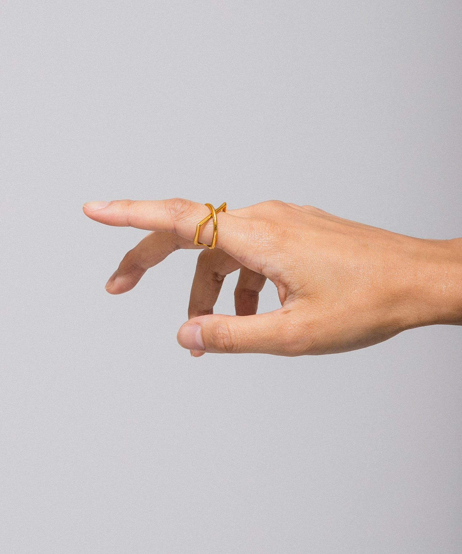 URBAN RESEARCH「decor『デコール』　Line curve ring」|リング|