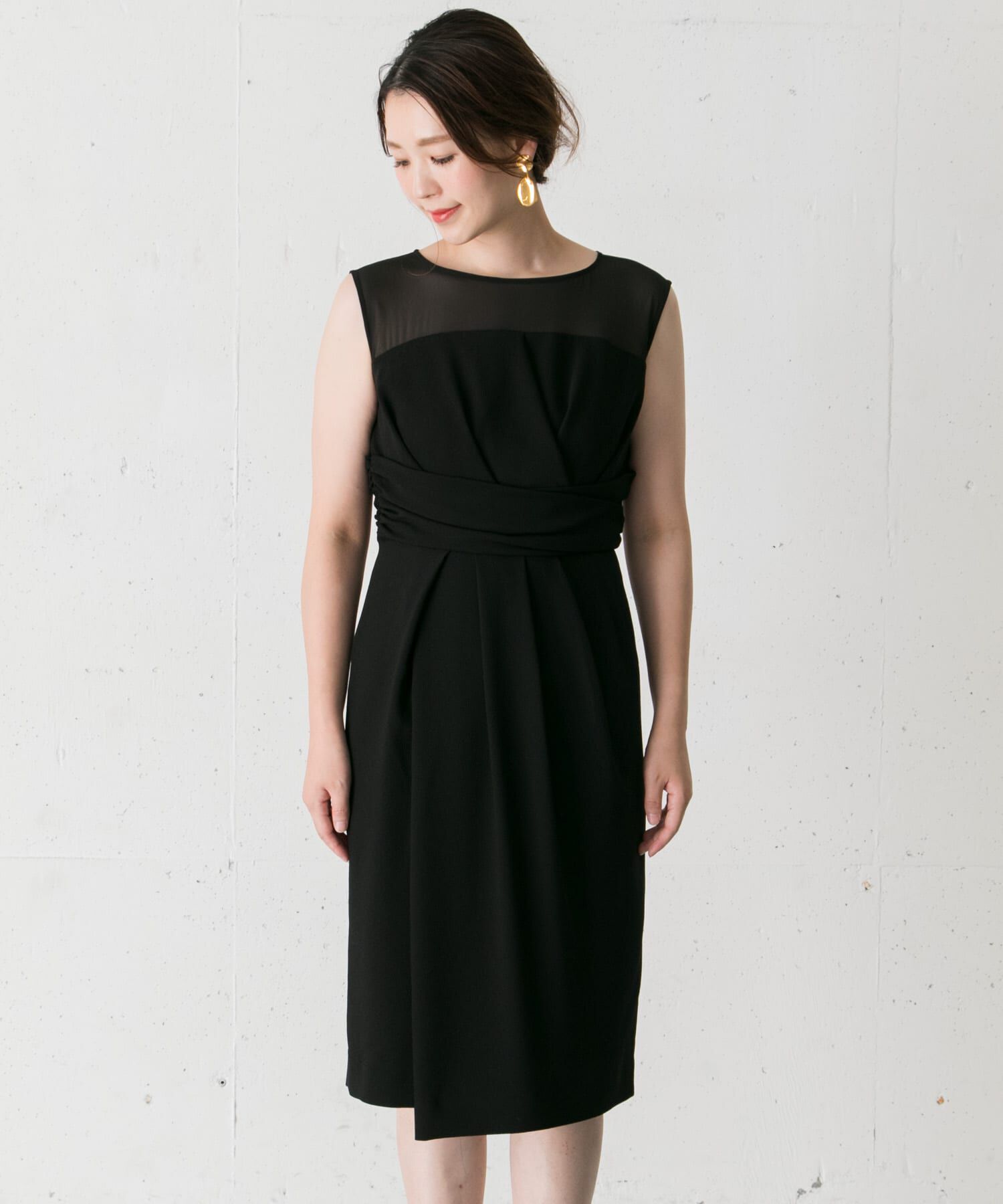 URBAN RESEARCH ROSSO「ラップシアーヨークドレス&there4;」|ワンピース|