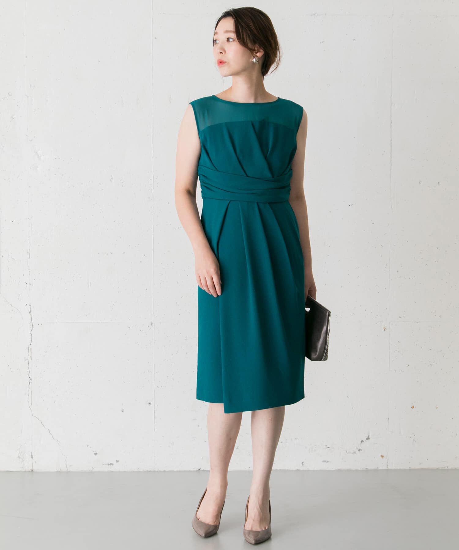 URBAN RESEARCH ROSSO「ラップシアーヨークドレス&there4;」|ワンピース|