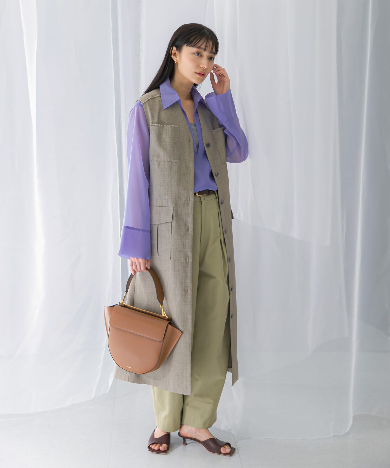 URBAN RESEARCH ROSSO「ポケットデザインレイヤードワンピース」|ワンピース|