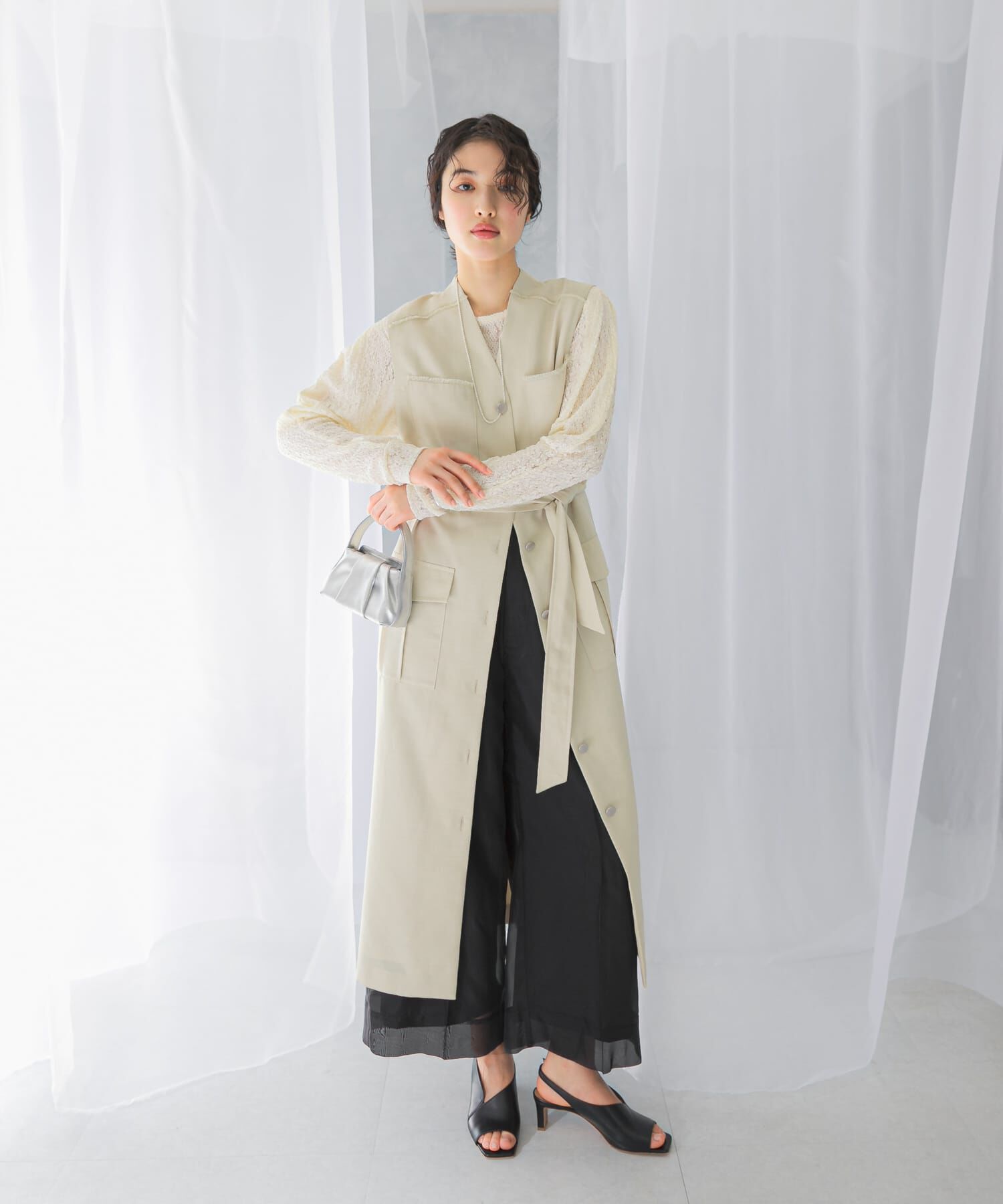 URBAN RESEARCH ROSSO「ポケットデザインレイヤードワンピース」|ワンピース|