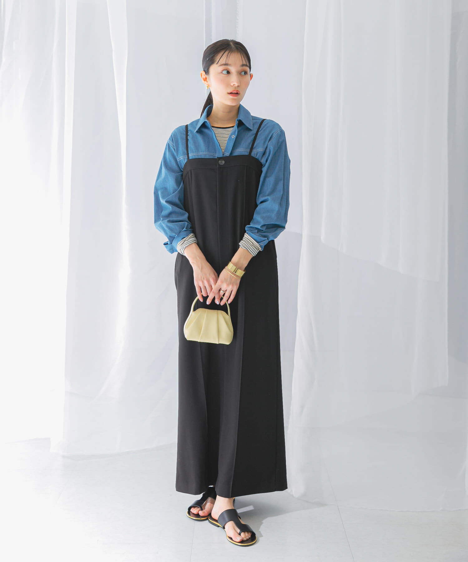 URBAN RESEARCH ROSSO「ストレートベアキャミワンピース」|ワンピース|