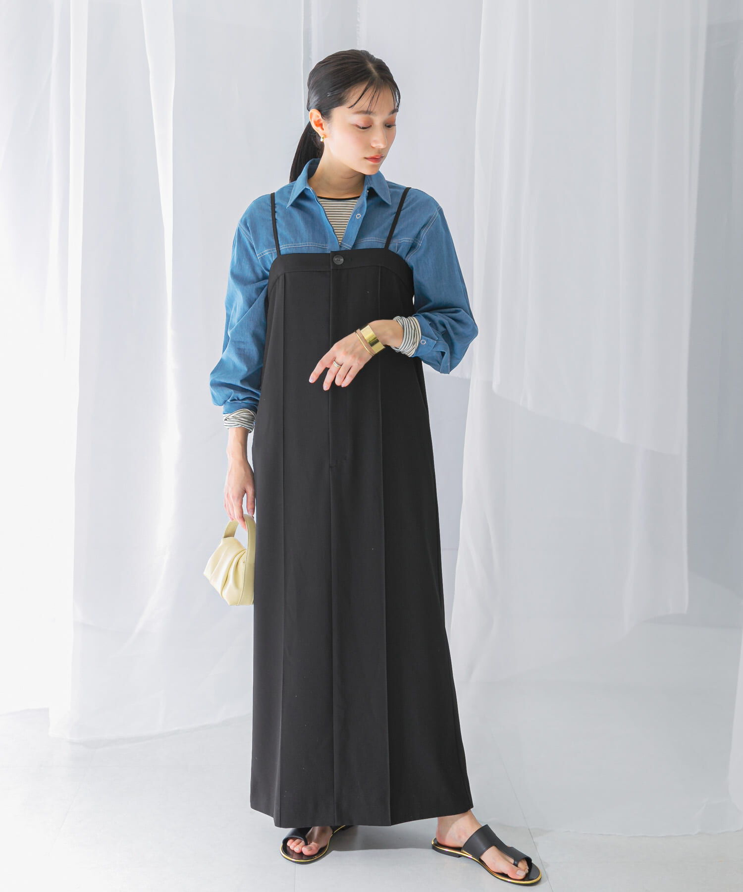 URBAN RESEARCH ROSSO「ストレートベアキャミワンピース」|ワンピース|