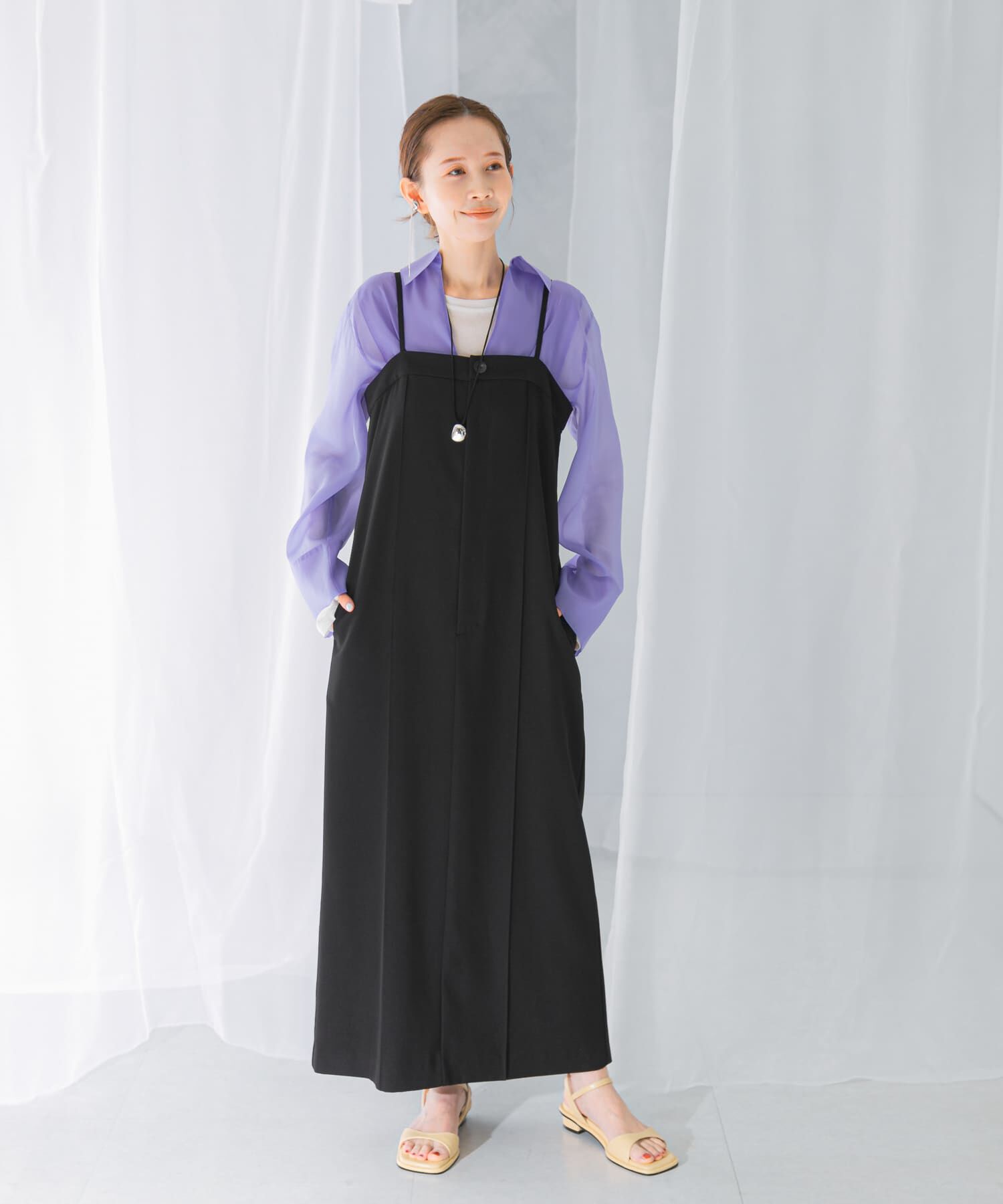 URBAN RESEARCH ROSSO「ストレートベアキャミワンピース」|ワンピース|