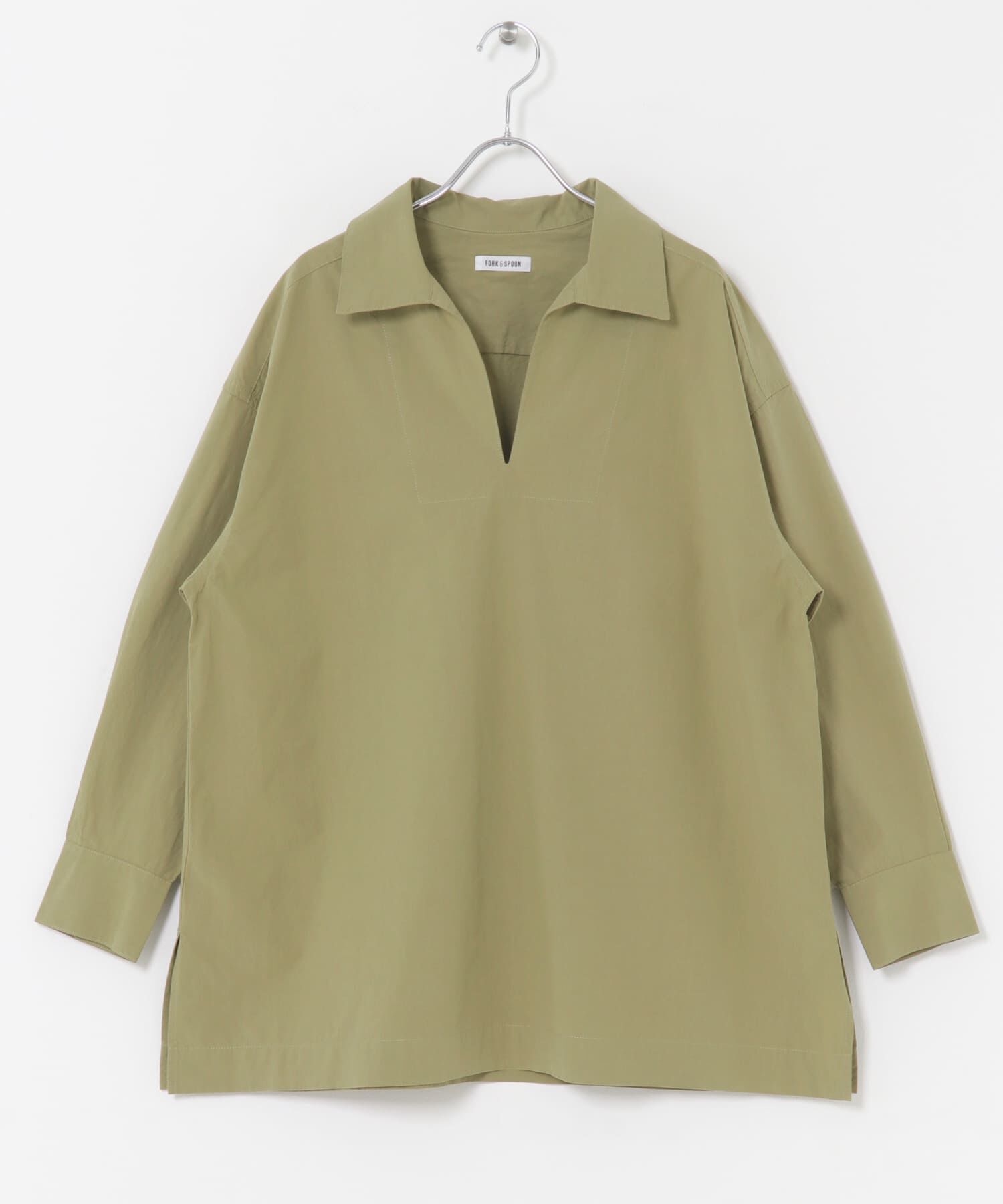 URBAN RESEARCH DOORS「FORK&SPOON　スキッパーロングシャツ」|シャツ・ブラウス|