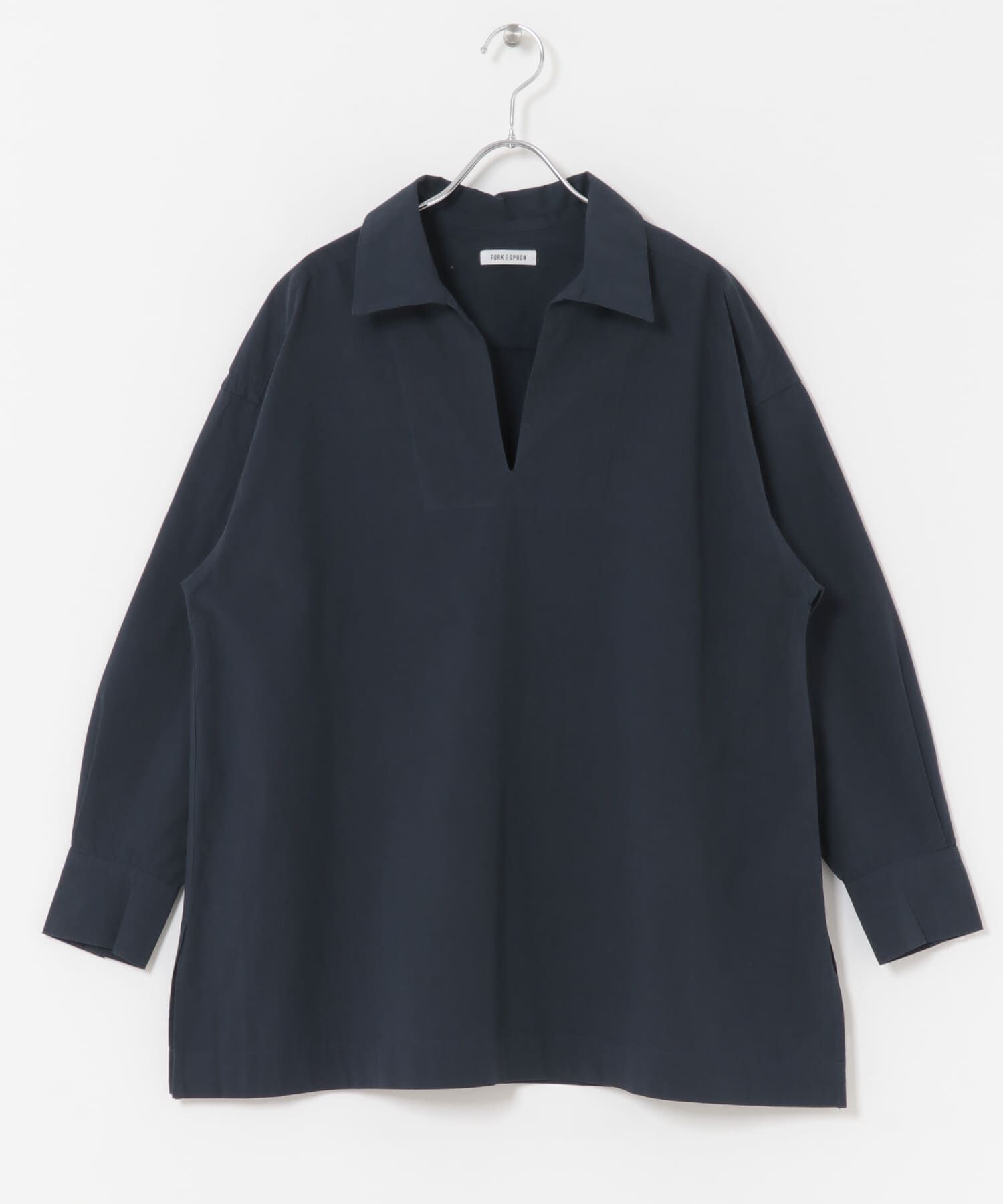 URBAN RESEARCH DOORS「FORK&SPOON　スキッパーロングシャツ」|シャツ・ブラウス|