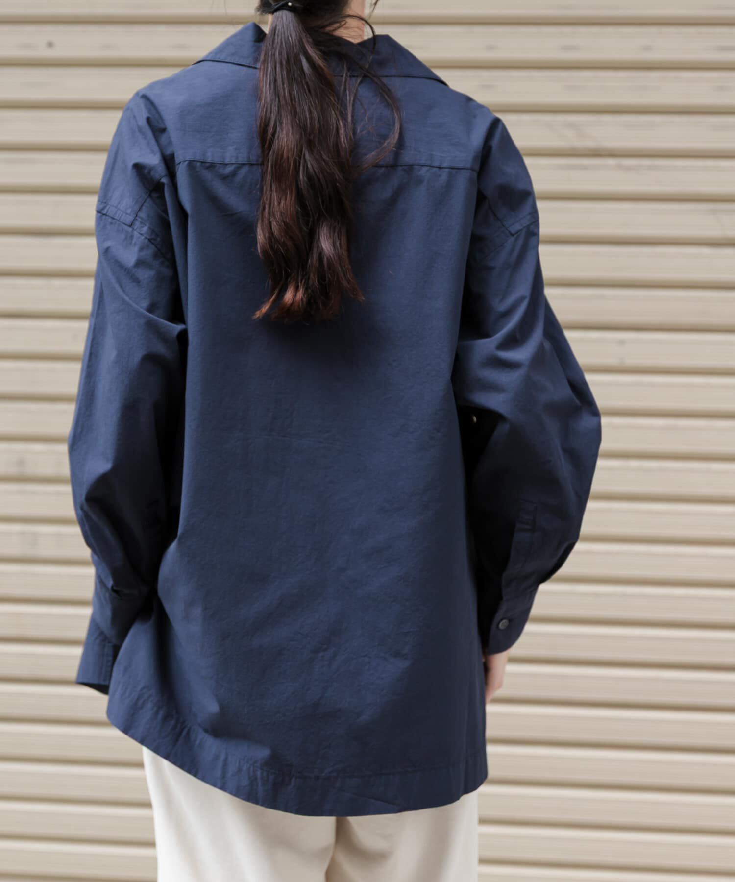 URBAN RESEARCH DOORS「FORK&SPOON　スキッパーロングシャツ」|シャツ・ブラウス|