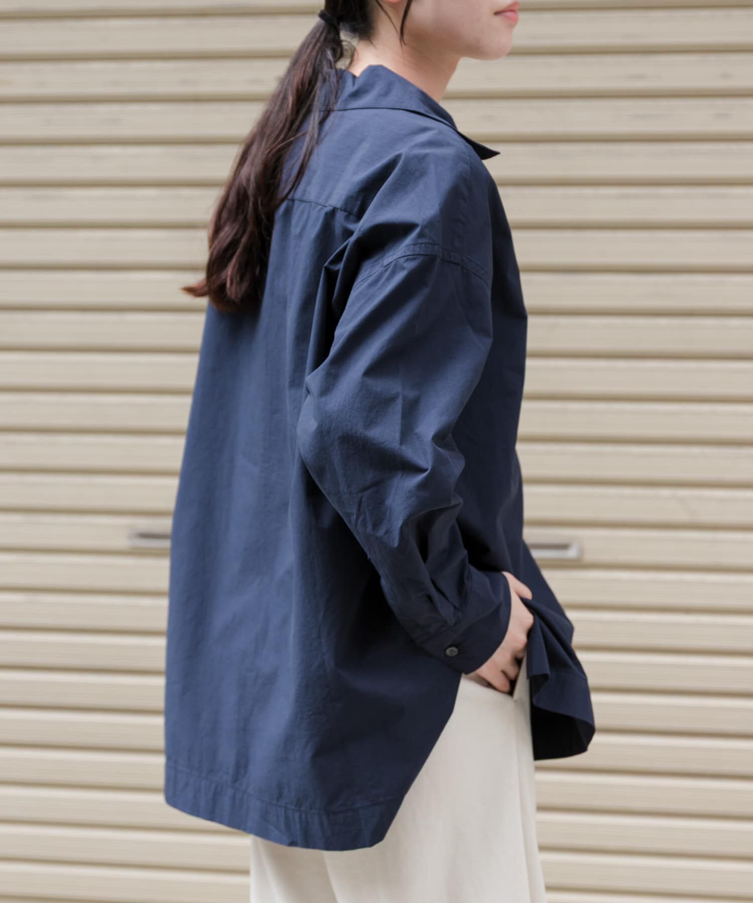 URBAN RESEARCH DOORS「FORK&SPOON　スキッパーロングシャツ」|シャツ・ブラウス|