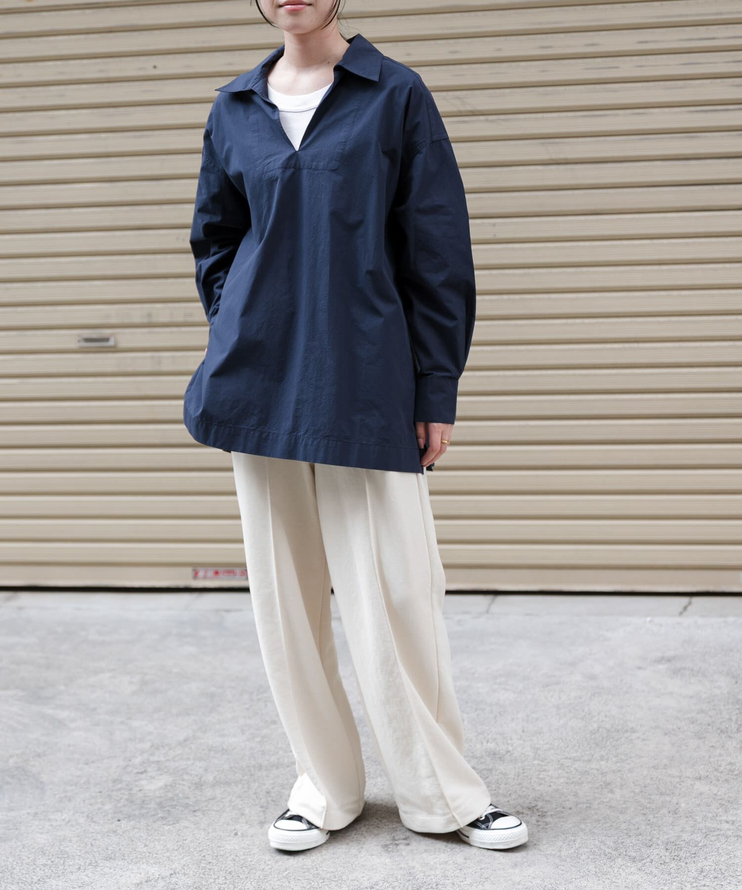 URBAN RESEARCH DOORS「FORK&SPOON　スキッパーロングシャツ」|シャツ・ブラウス|