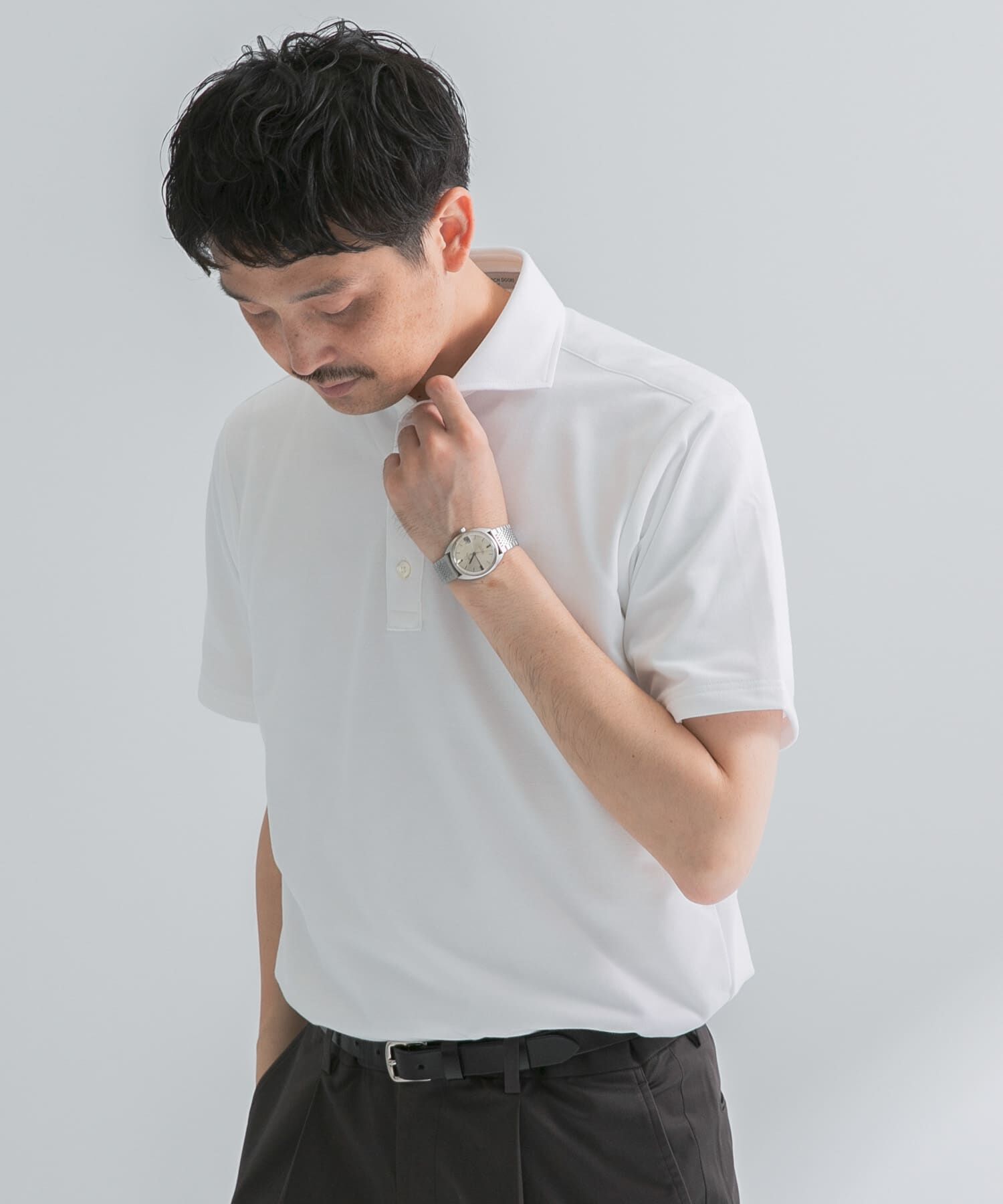 URBAN RESEARCH DOORS「『ｲｰｼﾞｰｹｱ/吸水速乾』LIFE STYLE TAILOR ｱﾙﾃｨﾏｾﾐﾜｲﾄﾞ半袖ﾌ」|シャツ・ブラウス|