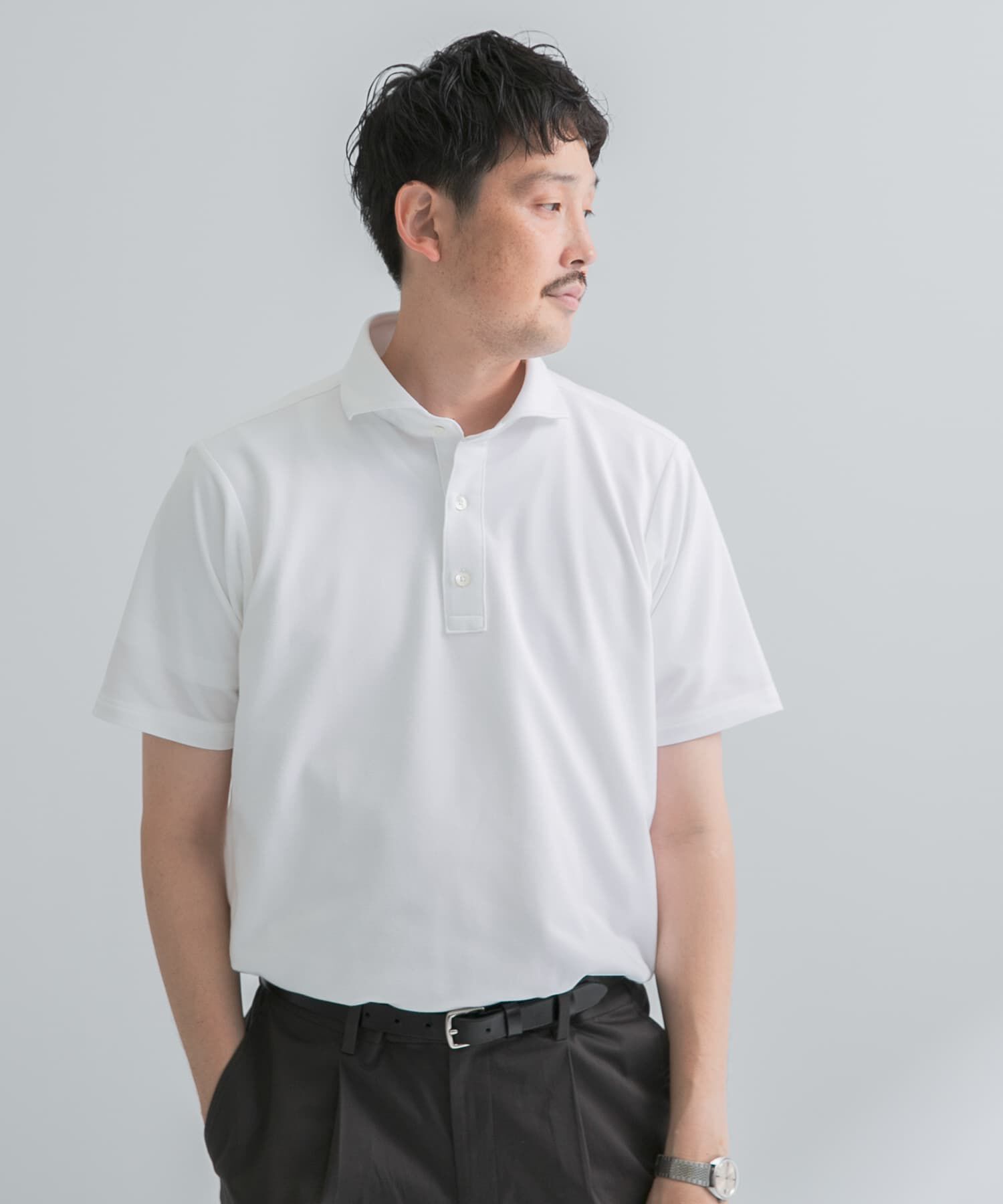 URBAN RESEARCH DOORS「『ｲｰｼﾞｰｹｱ/吸水速乾』LIFE STYLE TAILOR ｱﾙﾃｨﾏｾﾐﾜｲﾄﾞ半袖ﾌ」|シャツ・ブラウス|