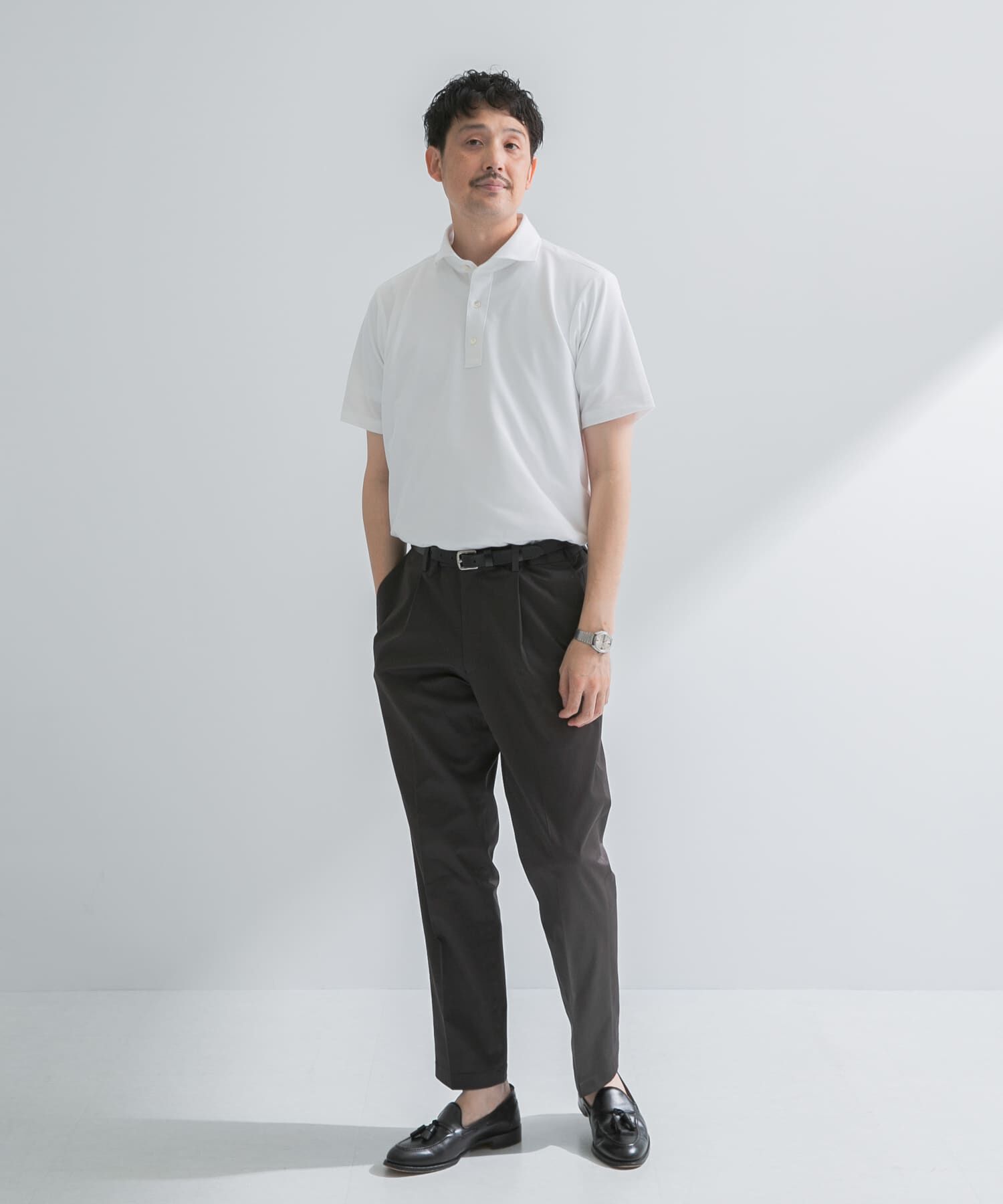 URBAN RESEARCH DOORS「『ｲｰｼﾞｰｹｱ/吸水速乾』LIFE STYLE TAILOR ｱﾙﾃｨﾏｾﾐﾜｲﾄﾞ半袖ﾌ」|シャツ・ブラウス|